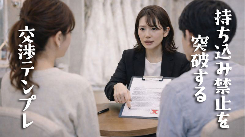 持ち込み禁止を突破するテンプレート